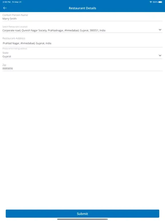 Tangkapan layar ProCubeX Store iPad 