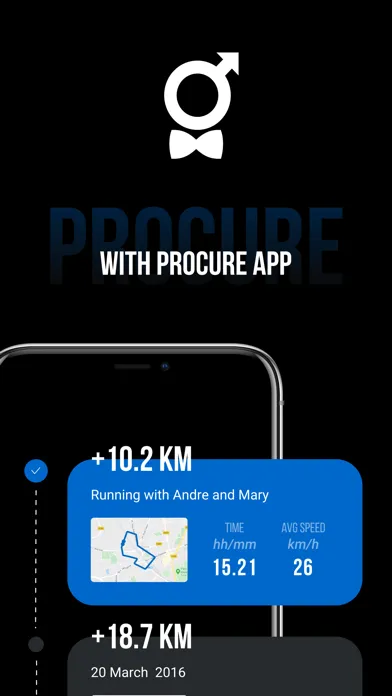 Capturas de tela do PROCURE Ride App
