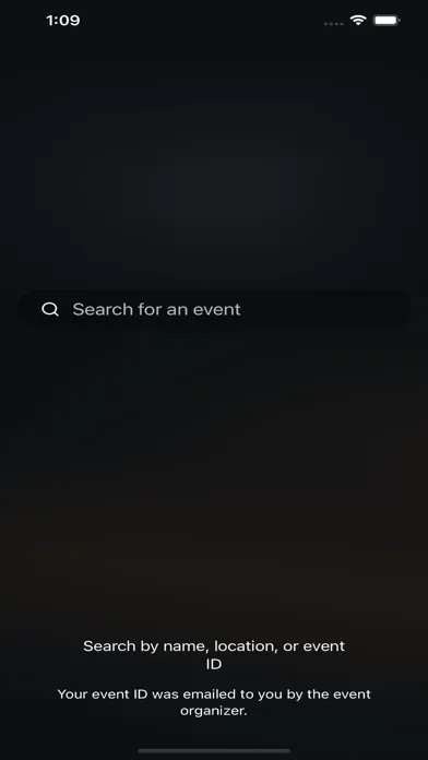 Capturas de tela do PL Event Hub
