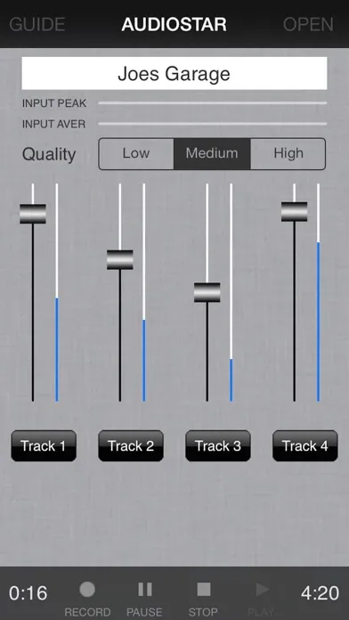 Audiostar Multitrack Mixer Screenshots
