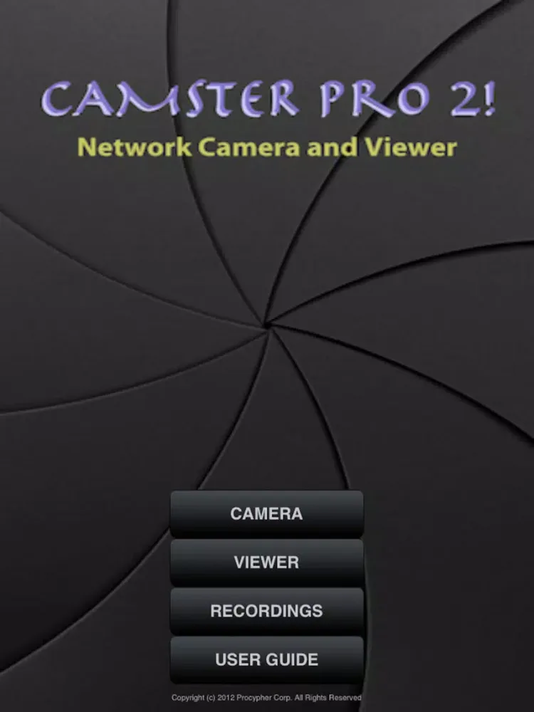 Camster Pro! Instant Network Camera iPad  Screenshots