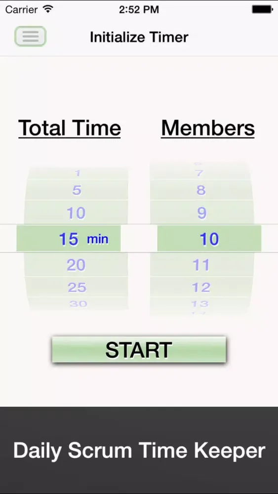 Capturas de pantalla de Daily Scrum Time Keeper (DSTimeK) - helps you stick to your allotted time for speaking