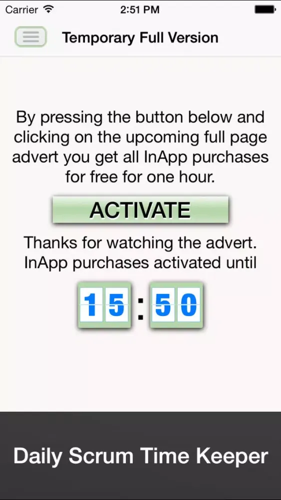 Capturas de pantalla de Daily Scrum Time Keeper (DSTimeK) - helps you stick to your allotted time for speaking