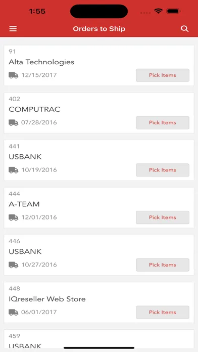 Capturas de pantalla de IQ reseller Warehouse II