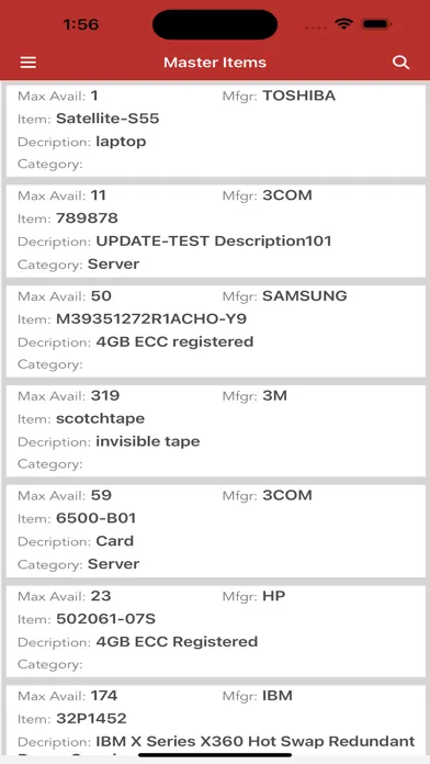 Capturas de pantalla de IQ reseller Warehouse II