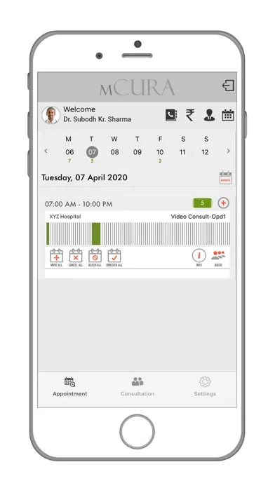 Capturas de pantalla de mCURA: Smart OPD
