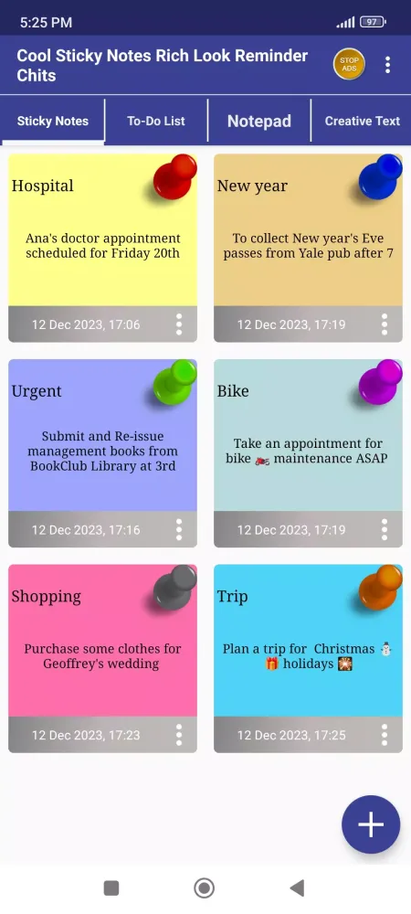 Cool Sticky Notes Rich Notepad应用截图
