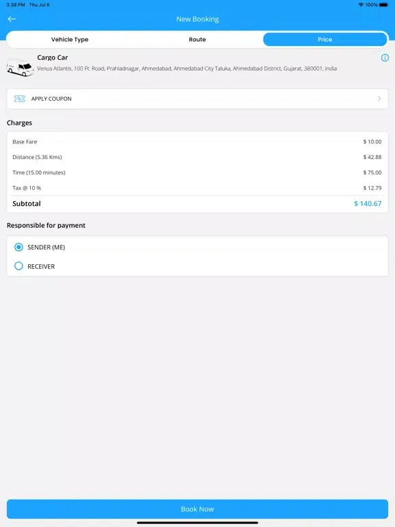 ProDelivery Sender iPad  স্ক্রিনশট