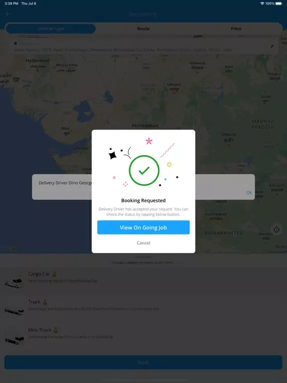 ProDelivery Sender iPad  স্ক্রিনশট
