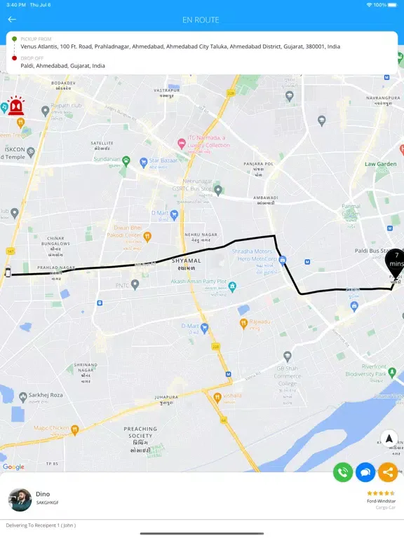 ProDelivery Sender iPad  স্ক্রিনশট
