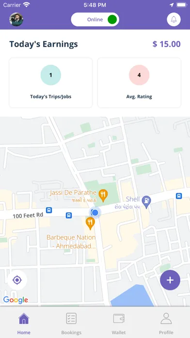 Tangkapan layar ProDeliveryKing Driver