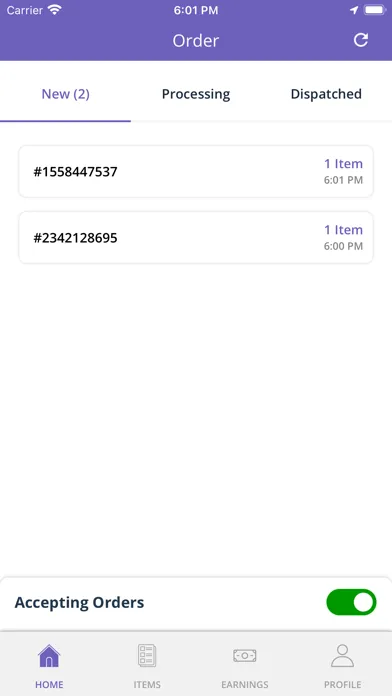Tangkapan layar ProDeliveryKing Store