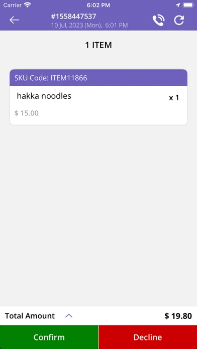 Tangkapan layar ProDeliveryKing Store