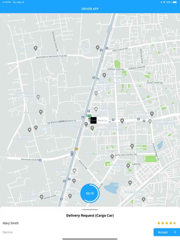ProDeliveryX Driver iPad  Screenshots