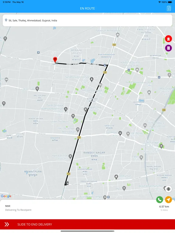 ProDeliveryX Driver iPad  Screenshots