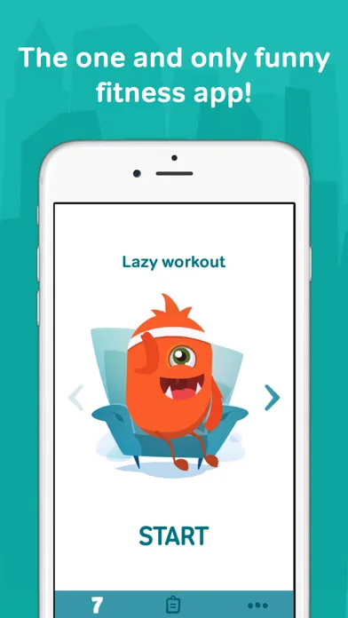 7 minute workouts with lazy monster PRO: daily fitness for kids and women سکرین شاٹس