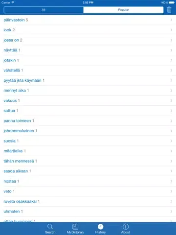 Captures d'écran de Finnish <> English Dictionary + Vocabulary trainer iPad 
