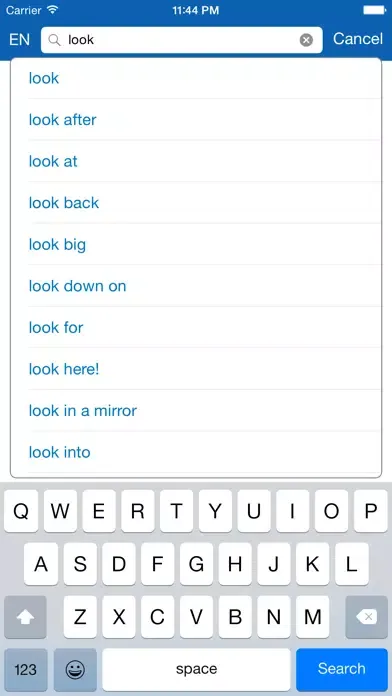 Captures d'écran de Finnish <> English Dictionary + Vocabulary trainer