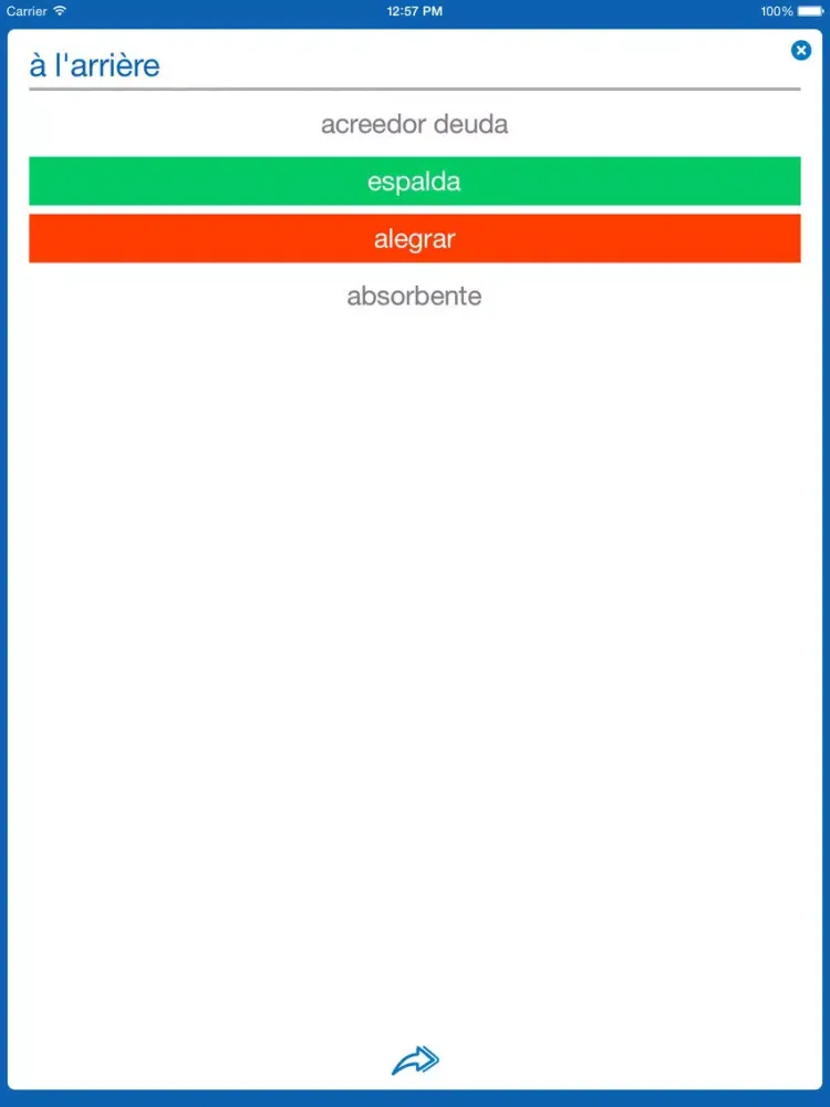 French <> Spanish Dictionary + Vocabulary trainer iPad 應用截圖