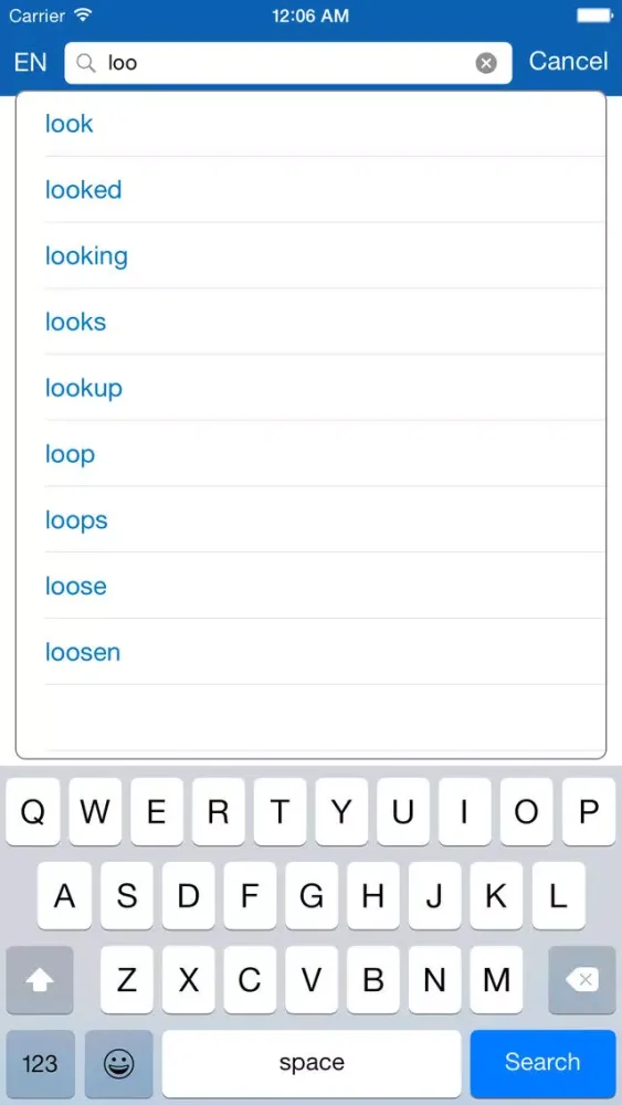ภาพหน้าจอของ Mongolian <> English Dictionary + Vocabulary trainer