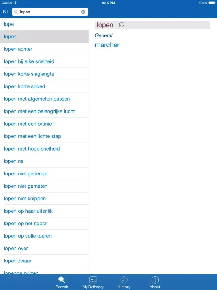 Скриншоты Dutch <> French Dictionary + Vocabulary trainer iPad 