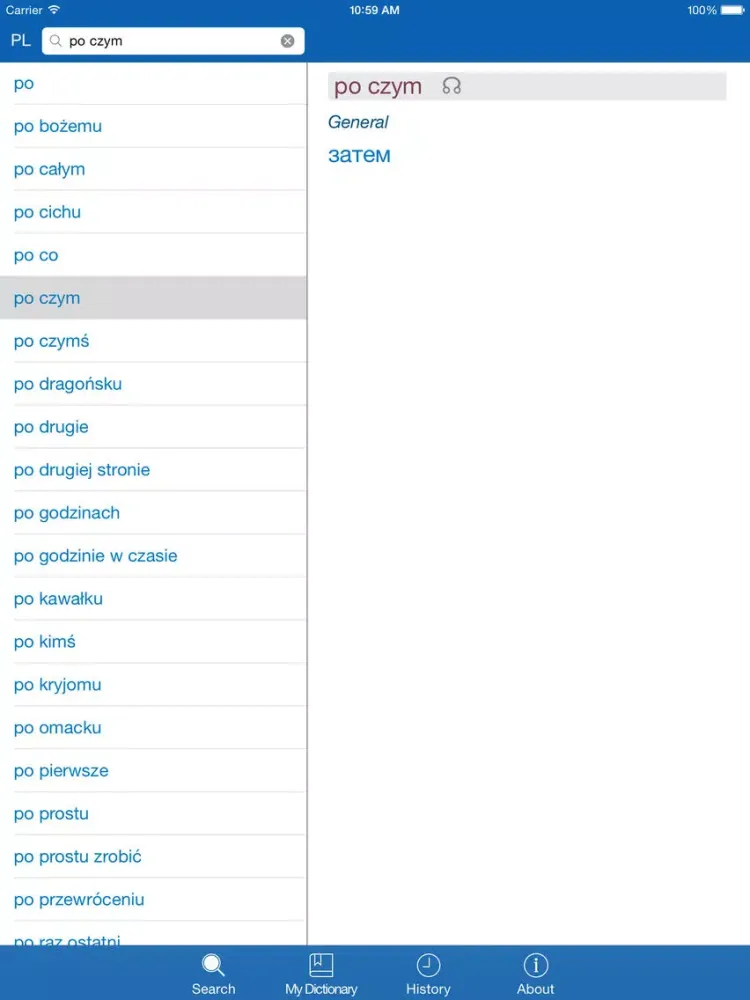 Russian <> Polish Dictionary + Vocabulary trainer iPad  স্ক্রিনশট