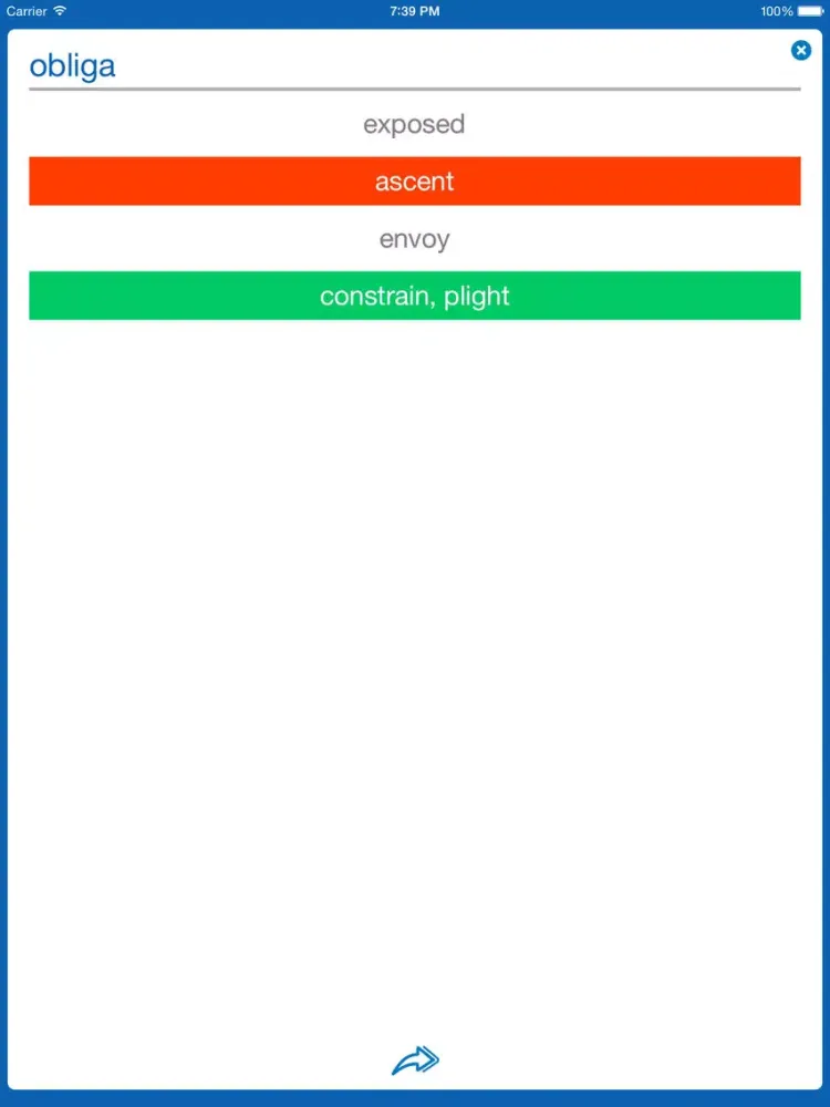 Ảnh chụp màn hình của Romanian <> English Dictionary + Vocabulary trainer iPad 