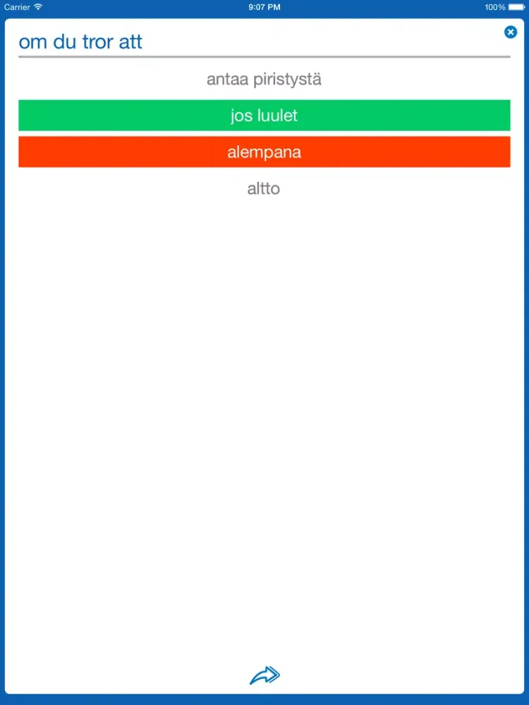 صور Swedish <> Finnish Dictionary + Vocabulary trainer iPad 