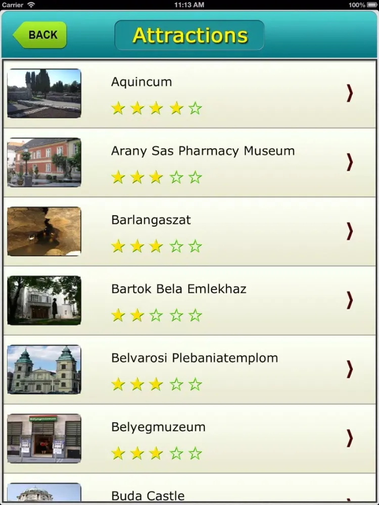 Budapest Offline Map City Guide iPad  Screenshots