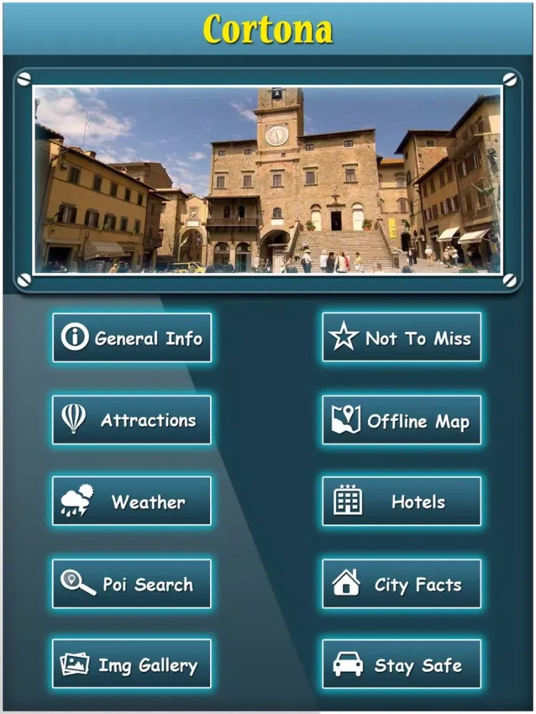 Captures d'écran de Cortona Offline Map Travel Guide iPad 