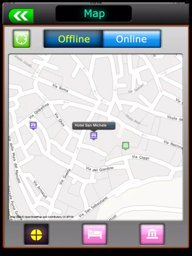 Captures d'écran de Cortona Offline Map Travel Guide iPad 