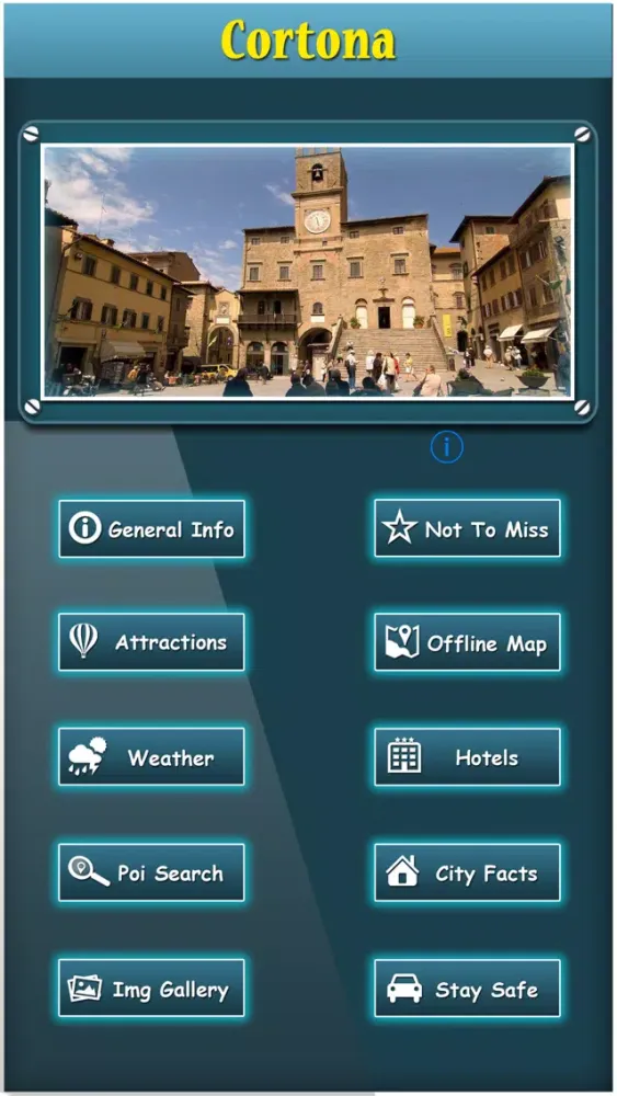 Captures d'écran de Cortona Offline Map Travel Guide