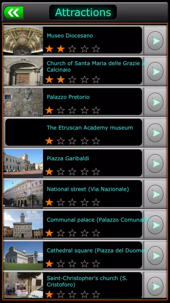 Captures d'écran de Cortona Offline Map Travel Guide