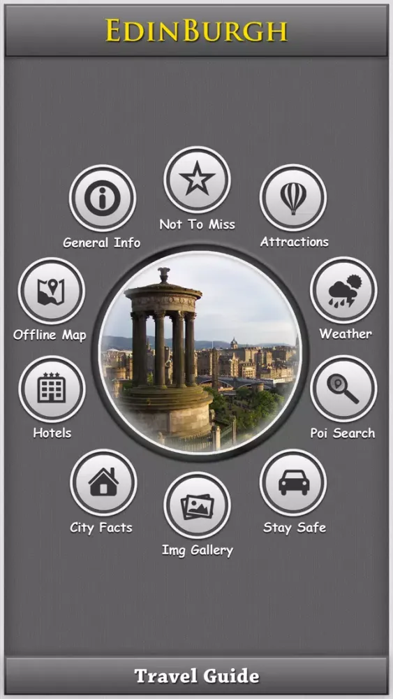 Edinburgh Offline Map Guide Screenshots