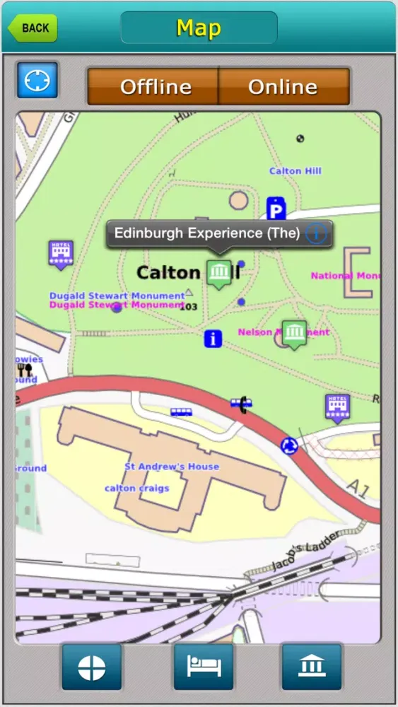 Edinburgh Offline Map Guide Screenshots