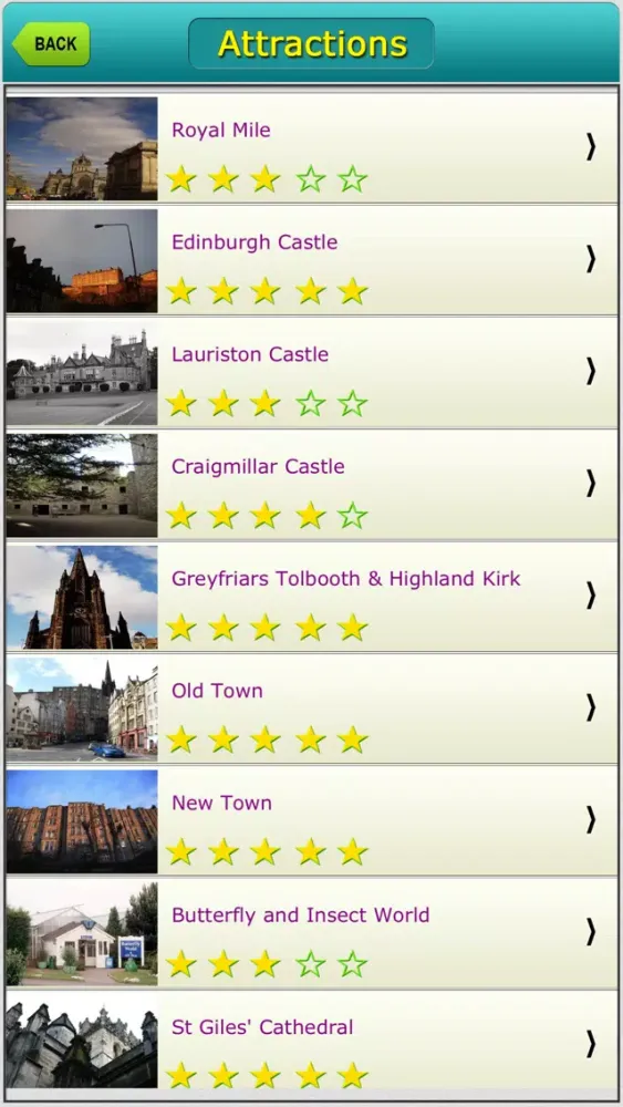 Edinburgh Offline Map Guide Screenshots