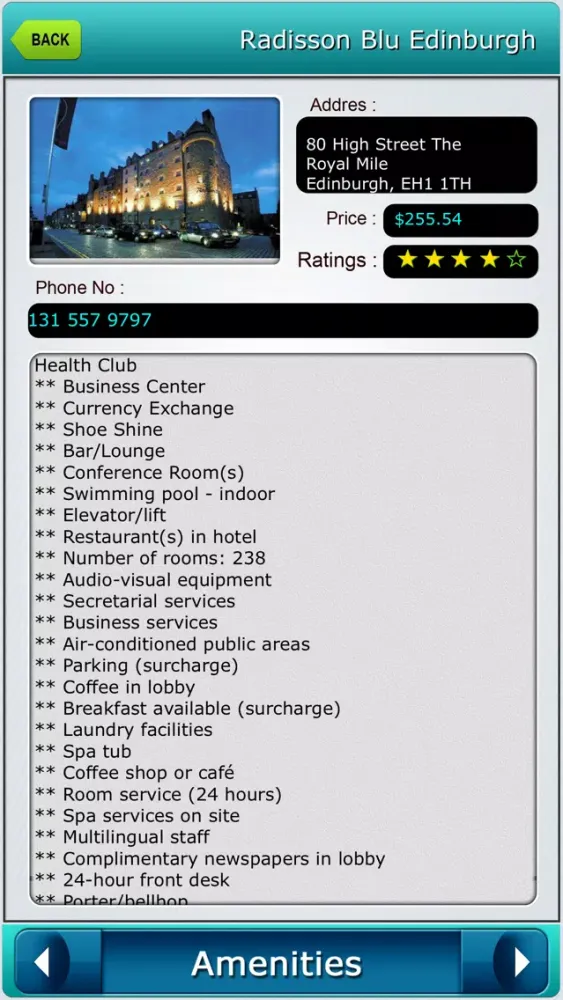 Edinburgh Offline Map Guide Screenshots