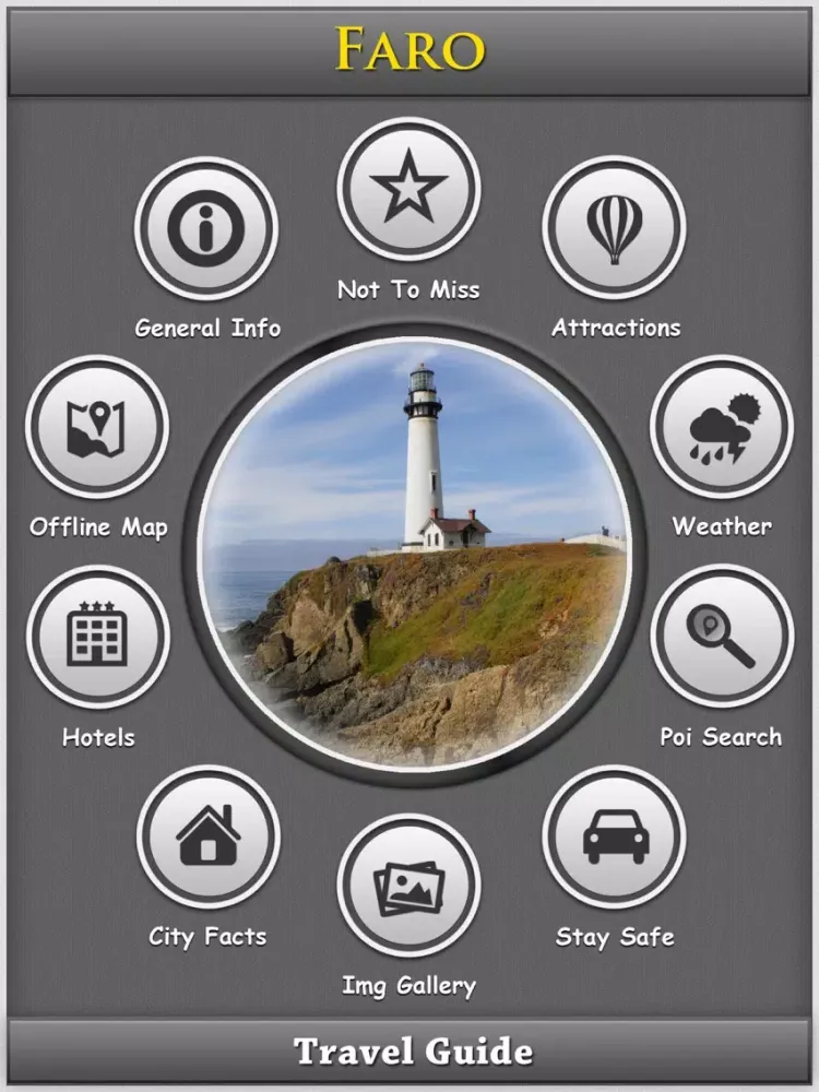 Ảnh chụp màn hình của Faro City Travel Explorer iPad 