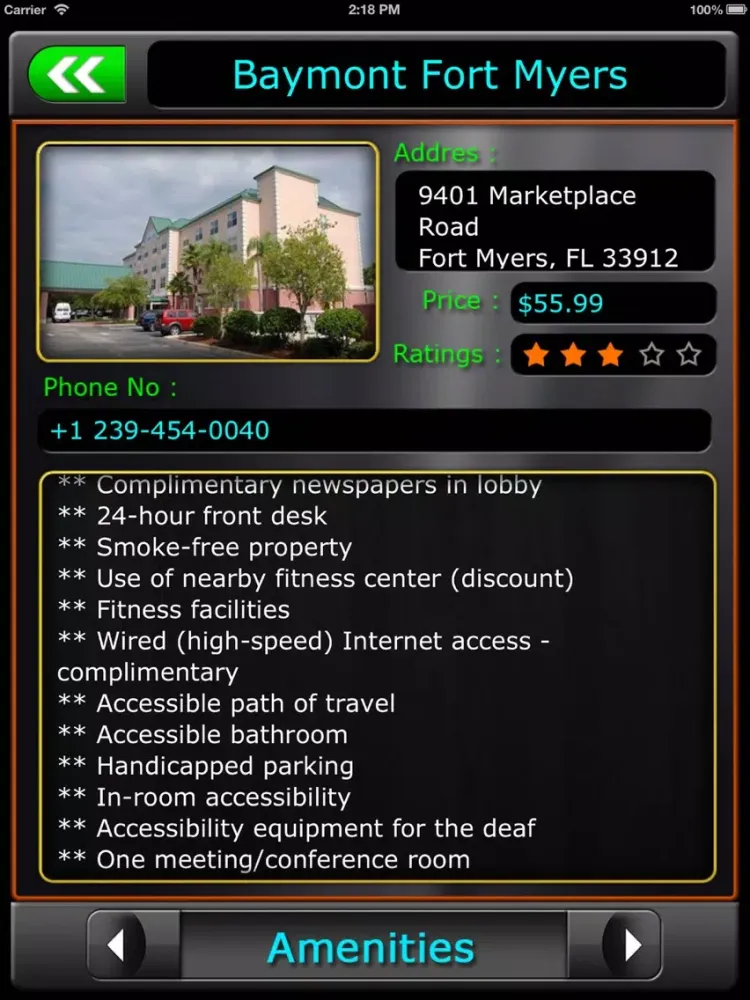 Fort Myers City Map Guide iPad  Screenshots
