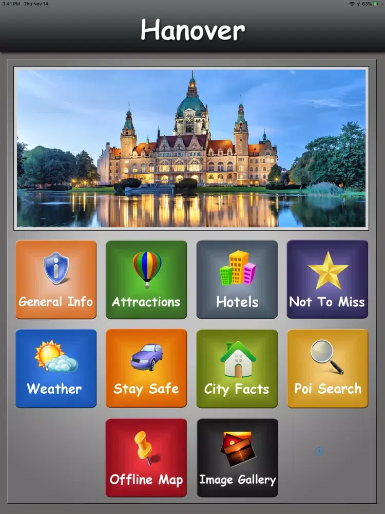 Hanover Offline Map Explorer iPad  Screenshots