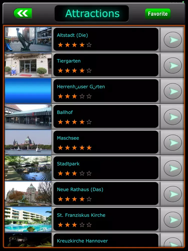 Hanover Offline Map Explorer iPad  Screenshots