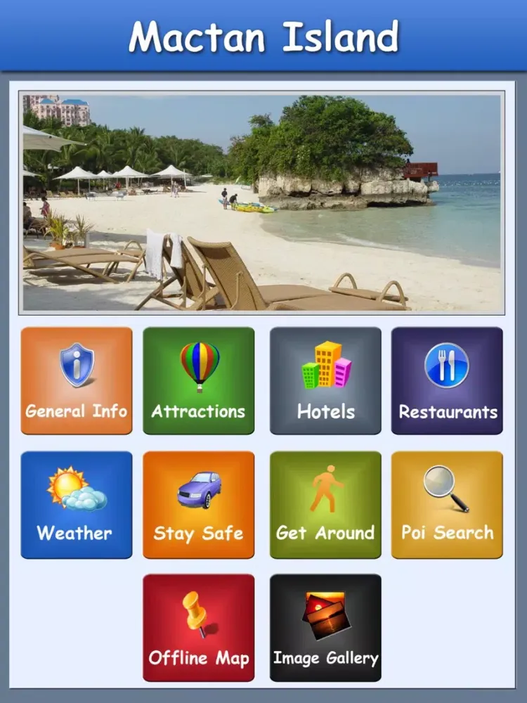 Tangkapan layar Mactan Island Offline Guide iPad 