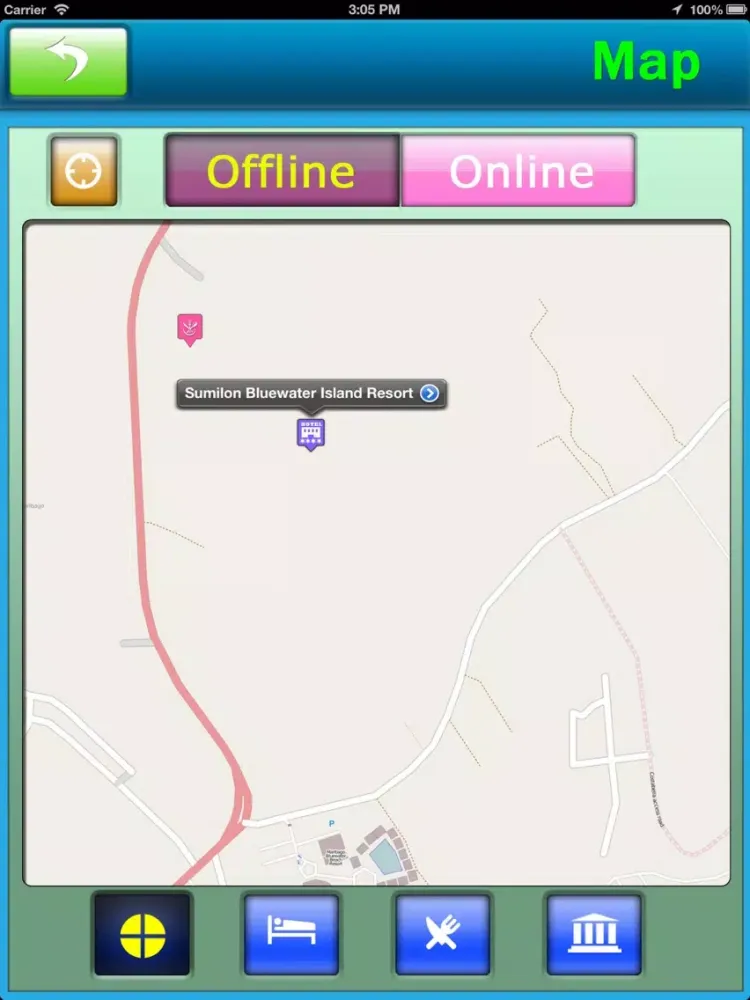 Tangkapan layar Mactan Island Offline Guide iPad 