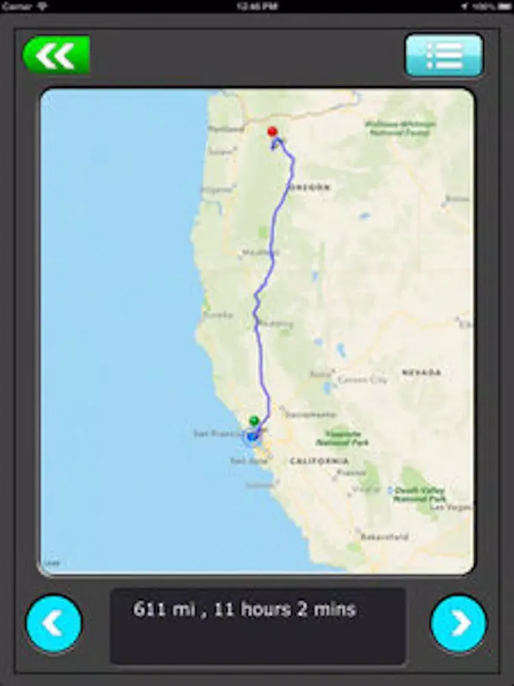 Ảnh chụp màn hình của Oregon Campgrounds iPad 