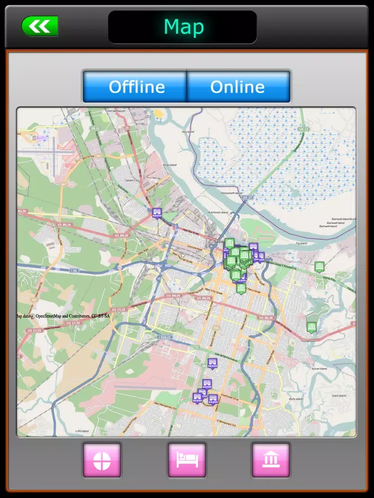 Ảnh chụp màn hình của Savannah Offline Map Explorer iPad 