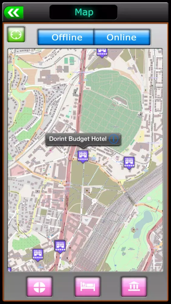 Stuttgart Offline Map Guide Screenshots
