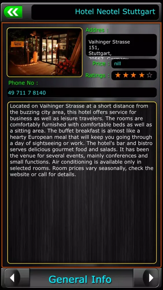 Stuttgart Offline Map Guide Screenshots