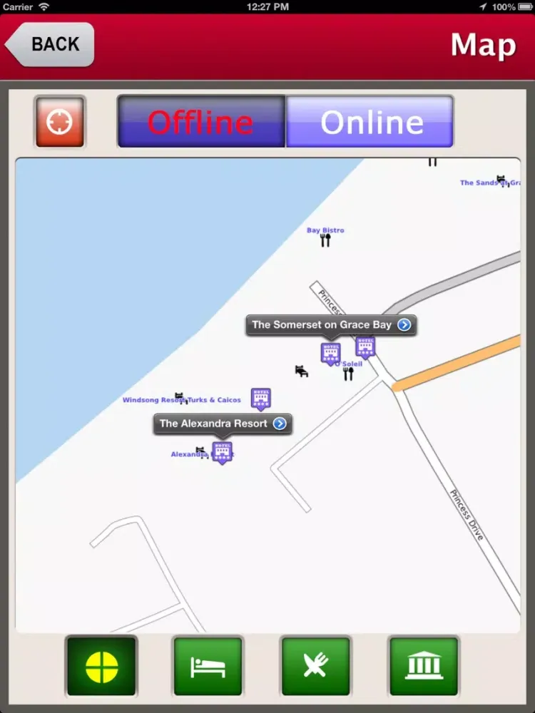 Turks and Caicos Island Offline Guide iPad  Screenshots