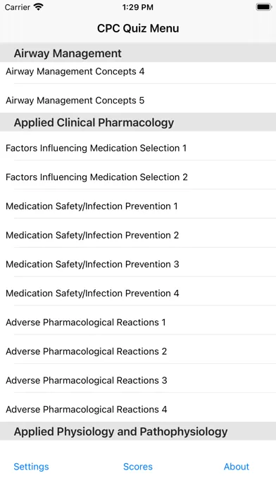 CPC Prep Screenshots