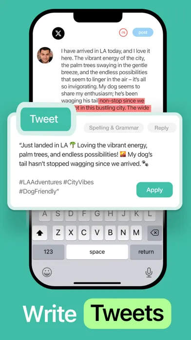 AI Keyboard Writing: AI Typer 스크린샷